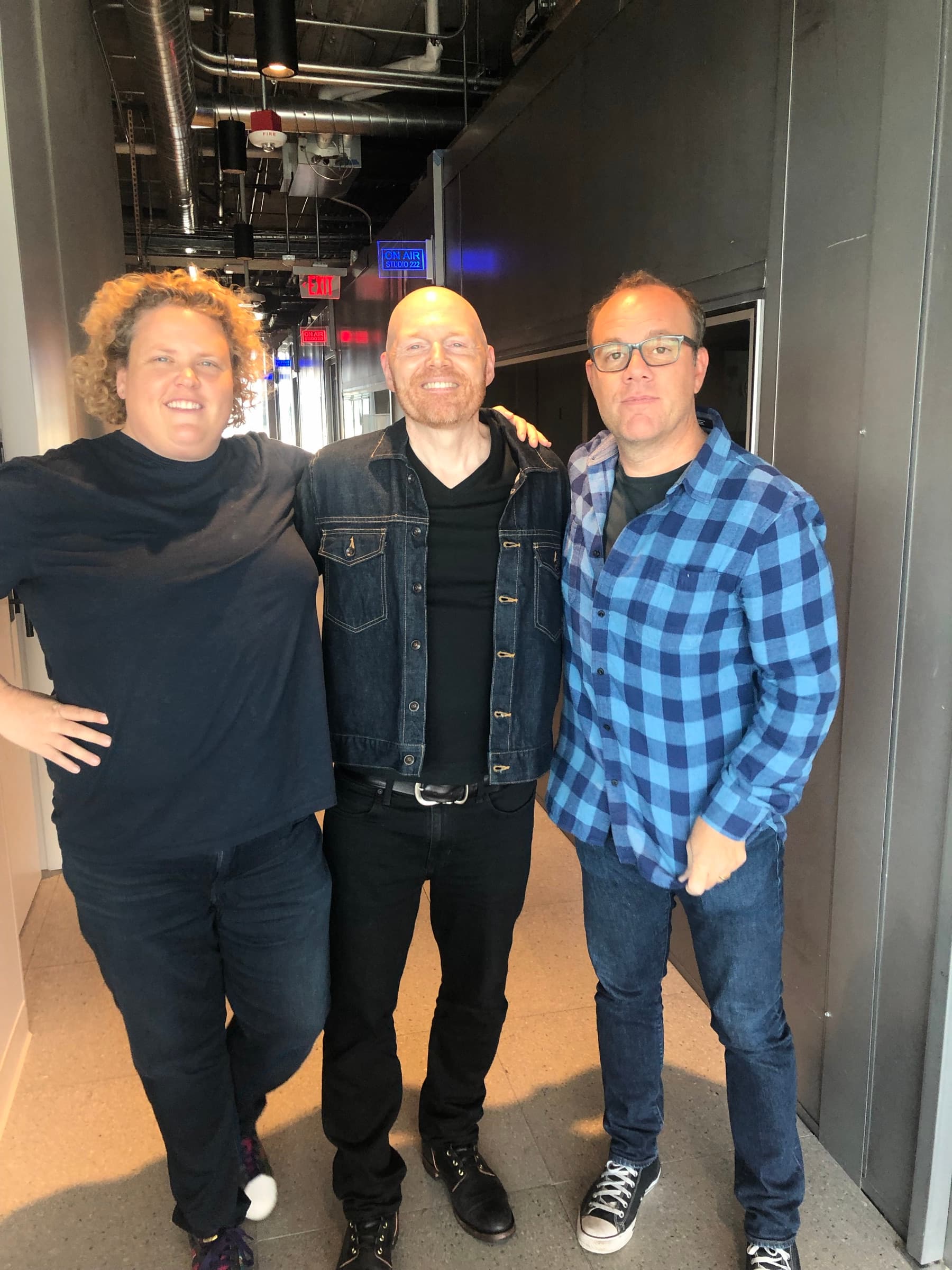 Bill Burr with Fortune Feimster and Tom Papa at What A Joke